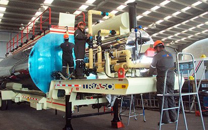 Fabricación de tanque con caldera